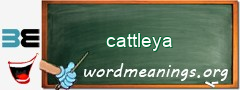 WordMeaning blackboard for cattleya